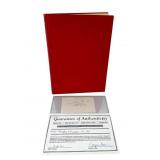 Audie Murphy Signed Book and Autograph Set