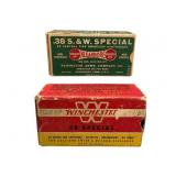 Full Boxes of .38 Special Ammo Remington &ï¿½Win.