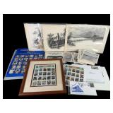 Civil War Art Prints and Stamp Collection
