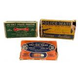 Three Boxes Police Ammunition, Mixed Contents