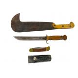 Three Historical Knives Including Buck 110