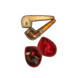 Decorated Tobacco Pipes in Fitted Cases