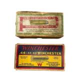 2 Boxes of .44-40 Cartridges: Peterï¿½s, Winchester