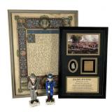 Civil War Collectables and Framed Gettysburg Print