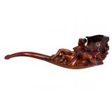 Early Meerschaum Pipe with Woman and Putti