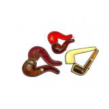 Early Briar Wood Smoking Pipes, 14k