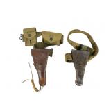 WWI/II U.S. Army Pistol Belt and Holster Set