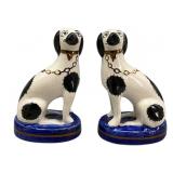 Staffordshire 5-Inch Spaniel Dog Pair