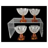Fostoria Queen Anne Champagne Glasses Set