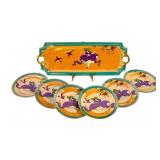 Noritake Art Deco Lusterware Tray Set