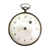 Early 19th C. Berthoud Paris Silver Pocket Watch