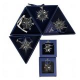 Swarovski Christmas Ornaments Lot