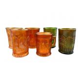 Northwood Greek Key & Singing Birds Tumblers