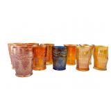 Various Fenton Carnival Glass Tumblers