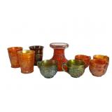 Northwood Grape & Cable Carnival Glass Lot