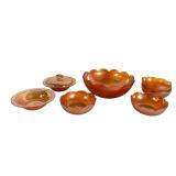 Jeanette Marigold Carnival Glass Assortment