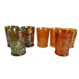 Northwood Dandelion & Oriental Poppy Tumblers