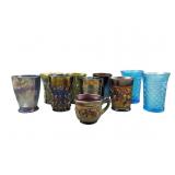 Carnival Glass Tumblers & Punchï¿½Cups