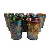 9 Dugan Floral & Grape Glass Tumblers