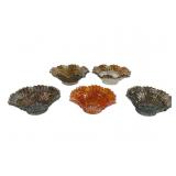 5 Imperial Scroll Embossed Sauce Bowls