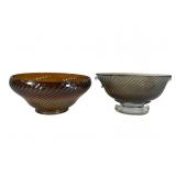 Imperial Smoke Swirl Rose & Console Bowls