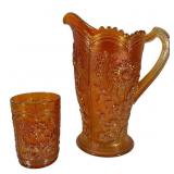 Imperial Field Flower Pitcher and 1 Tumbler