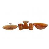Imperial Grape Marigold Carnival Glass Lot