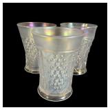 3 Northwood White Grape Arbor Tumblers