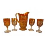 Pitcher, 4 Fenton Wine & Roses Marigold