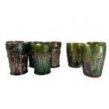 Fenton Carnival Glass Tumblers Set of 8