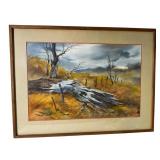 Mike Fallier Watercolor Painting 28 x 36