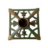 Cast Iron Green Tree Stand, 7 x 7 Inches