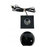 Correia Black Paperweight with Lighted Stand