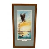 Signed Carol Steen Lithograph 176/500, Framed