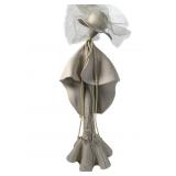 Textured Two-Piece Ceramic Sculpture 21 x 8