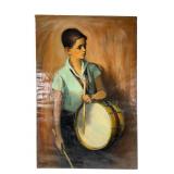 A.B Serwazi Oil Painting "Tom with Drum"1935