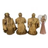 Four Large Decorative Figures