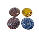 4 Art Glass Mushroom Figurines