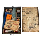 Vintage A.C. Gilbert Erector Set in Metal Box