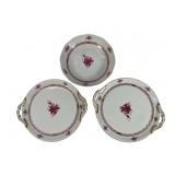 Herend Hungary Handpainted Porcelain Tray Lot