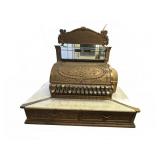 Antique National Brass Cash Register