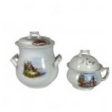 Vintage Karlsbad Chamber Pots with Lids