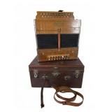 Superior Deluxe Button Accordion with Case
