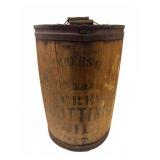 Antique Screw Cutting Oil Wooden Container