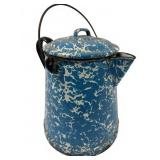 Blue and White Nable Pot, 9.5 Inches Tall