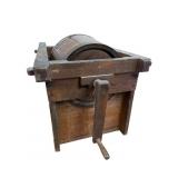 Antique Wooden Composter with Patina