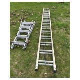 25 Foot Green Bull Extension Ladder and 5