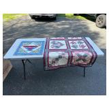 Two Patchwork Quilts Assorted Designs