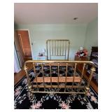 Full Size Brass Bed with 61-inch Headboard