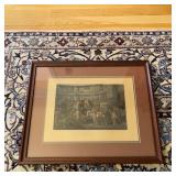 Engraving 'The Olden Time' by H. Papphill, Fr